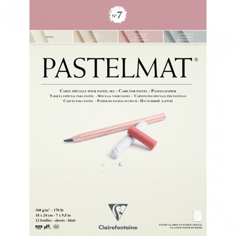 Clairefontaine pastelmat blok pastelpapier