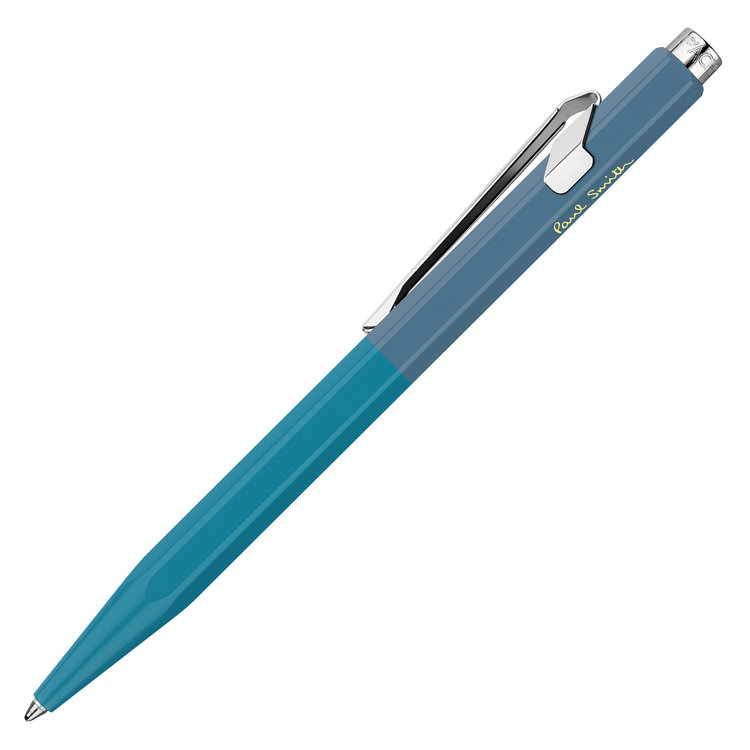 Caran d'Ache (schrijfwaren) Paul Smith balpen (849) cyan/steel