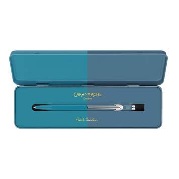 Caran d'Ache (schrijfwaren) Paul Smith ballpoint cyan/steel (849)