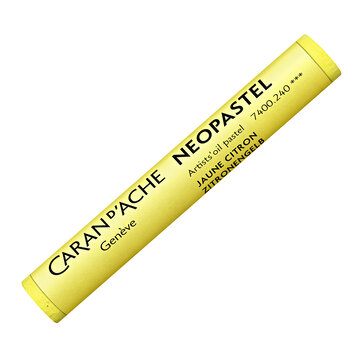 Caran d'Ache 240 lemon yellow - Neopastel (oliepastel)