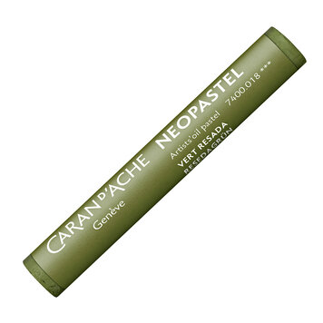 Caran d'Ache 018 olive grey - Neopastel (oliepastel)