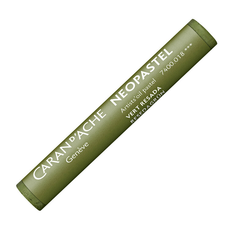 Caran d'Ache 018 olive grey - Neopastel (oliepastel)