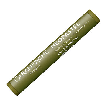 Caran d'Ache 039 olive brown - Neopastel (oliepastel)
