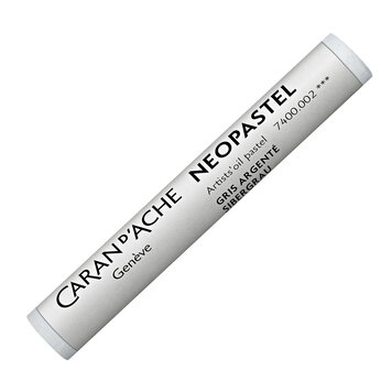 Caran d'Ache 002 silver grey - Neopastel (oliepastel)
