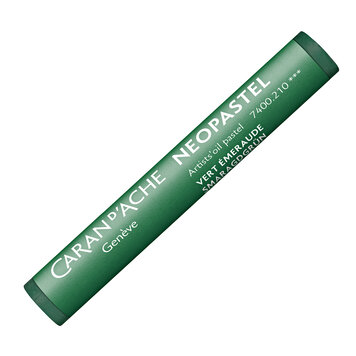 Caran d'Ache 210 emerald green - Neopastel (oliepastel)