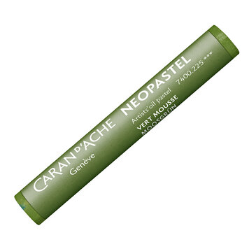 Caran d'Ache 225 moss green - Neopastel (oliepastel)