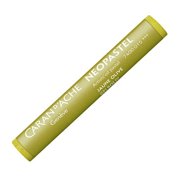 Caran d'Ache 015 olive yellow - Neopastel (oliepastel)