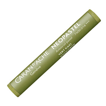 Caran d'Ache 016 khaki green - Neopastel (oliepastel)