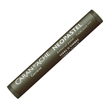 Caran d'Ache 049 raw umber - Neopastel (oliepastel)