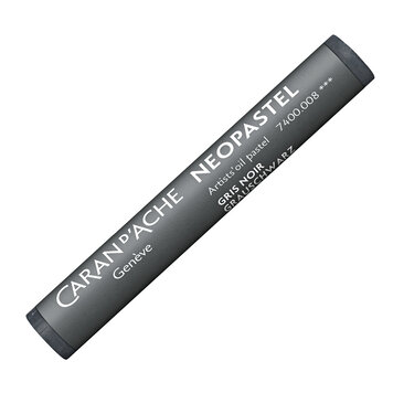 Caran d'Ache 008 greyish black - Neopastel (oliepastel)