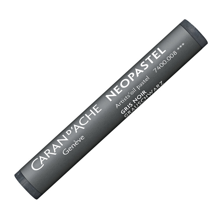 Caran d'Ache 008 greyish black - Neopastel (oliepastel)