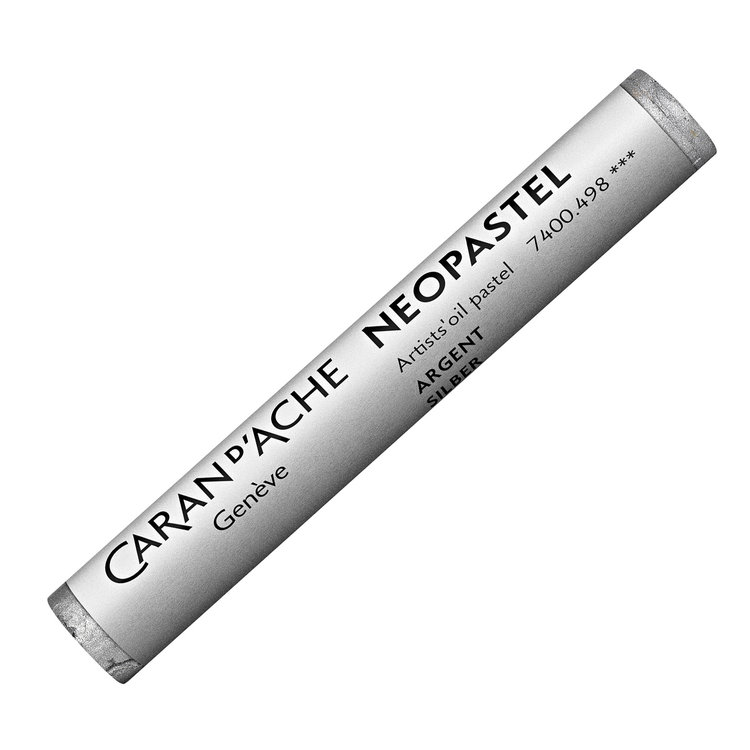 Caran d'Ache 498 silver - Neopastel (oliepastel)