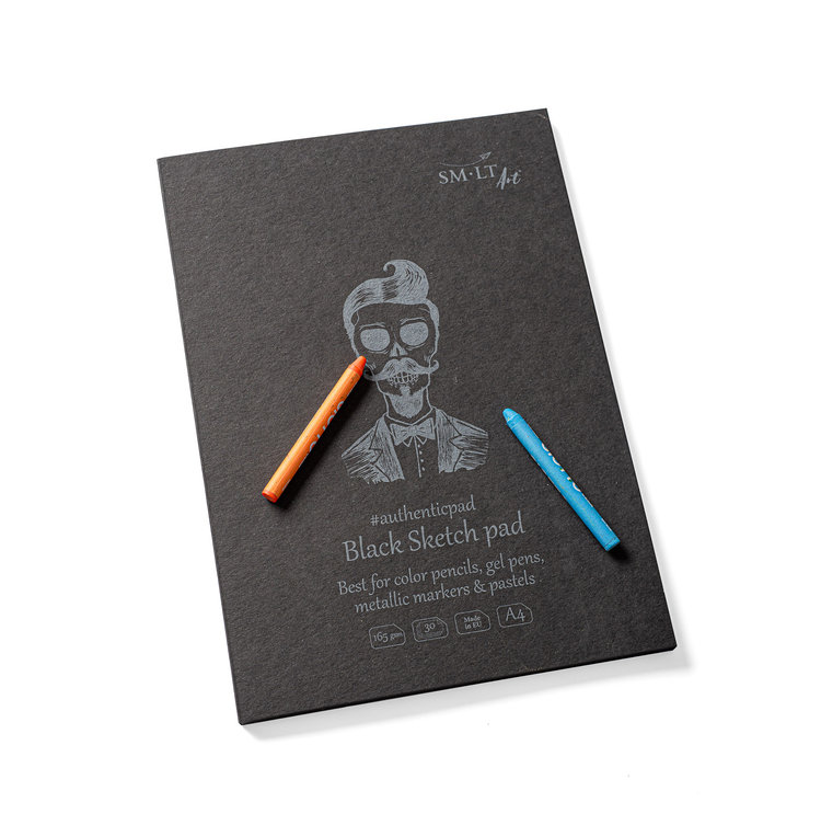 SM.LT Art Black sketch A4 - schetsboek zwart papier