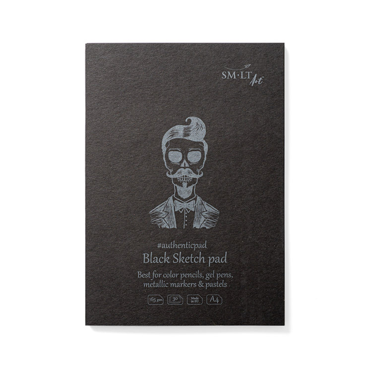 SM.LT Art Black sketch A4 - schetsboek zwart papier