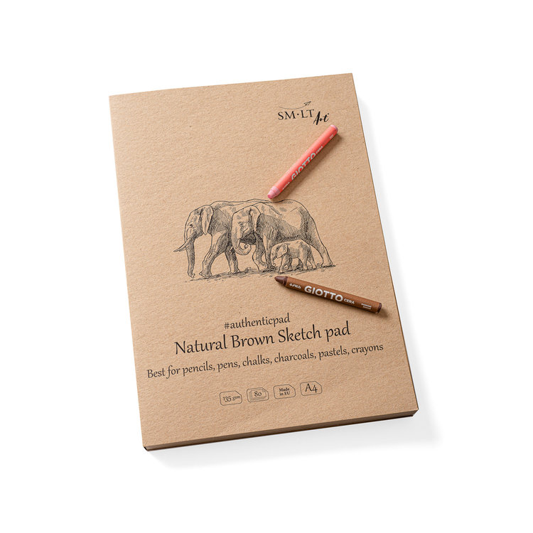 SM.LT Art Sketch pad Naturel Brown A4 tekenpapier