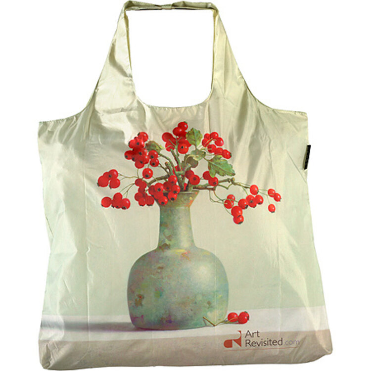 Art Revisited boodschappentas shopper Henk Helmantel - hawthorn berries in roman glass