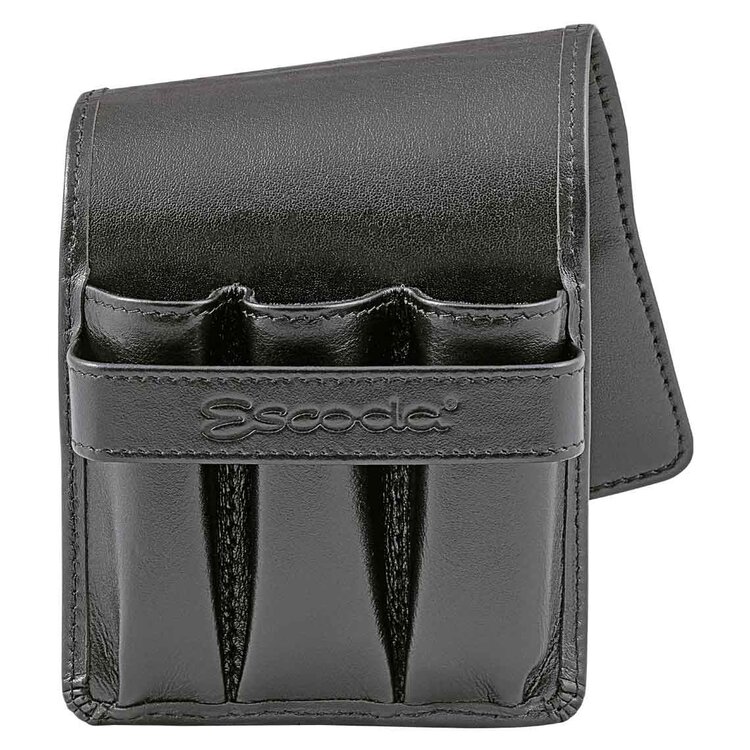 Escoda reispenselen travel etui (leeg) van kunstleer