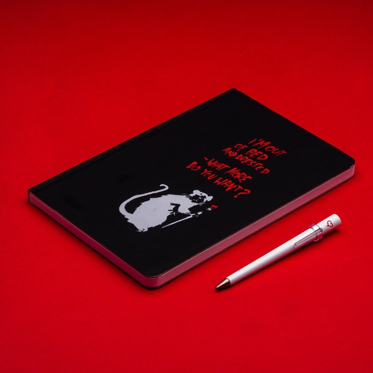 Pininfarina Banksy + primina - notebook rat black