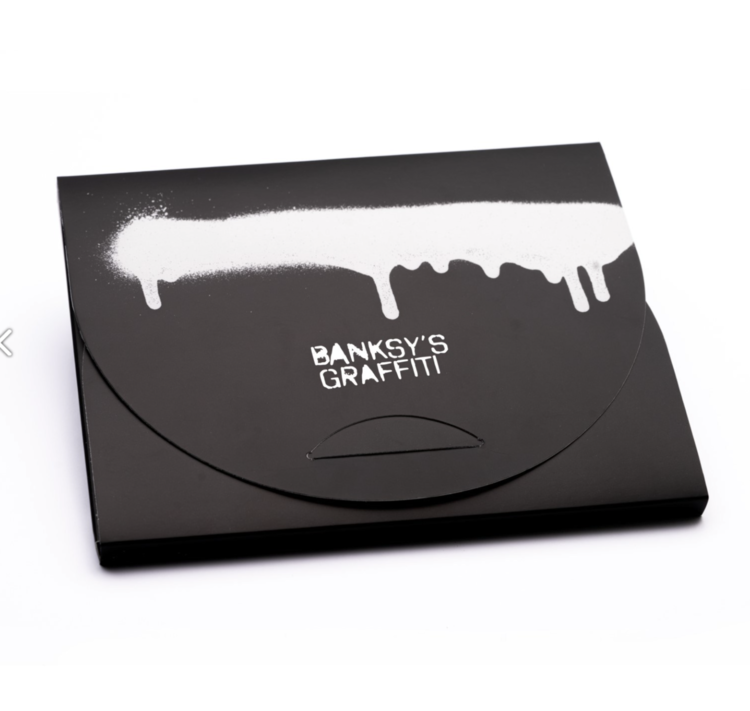 Pininfarina Banksy's graffiti - notebook + grafeex pen from stone YELLOW