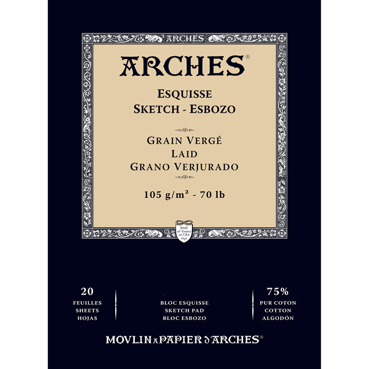 Arches Dessin tekenblok grain Vergé