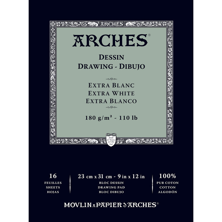 Arches Dessin schetsblok extra wit