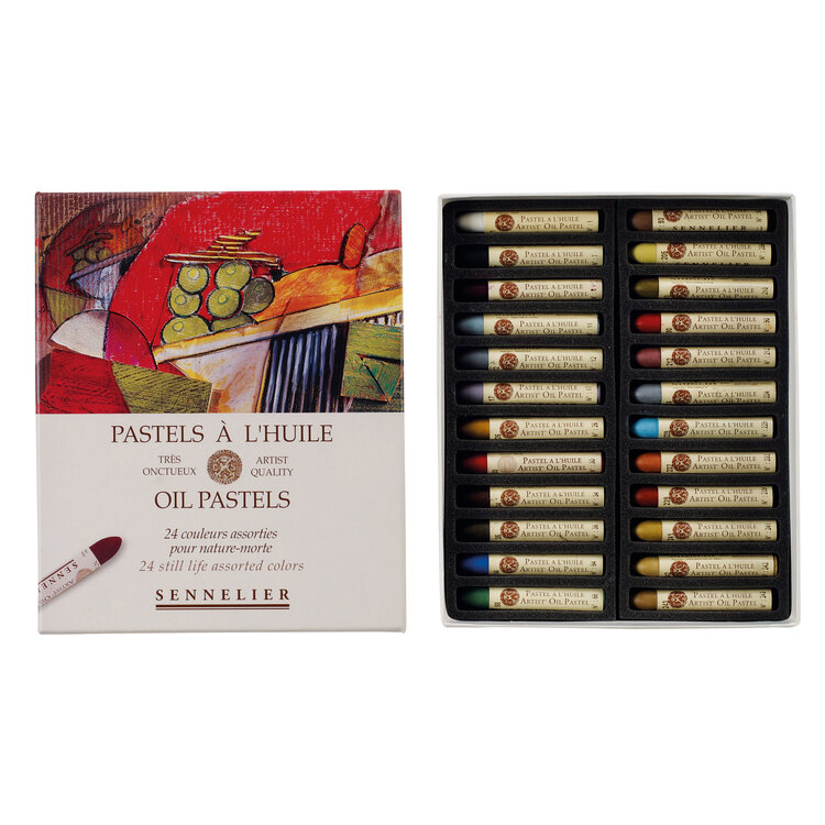 Sennelier oliepastels (24) stilleven
