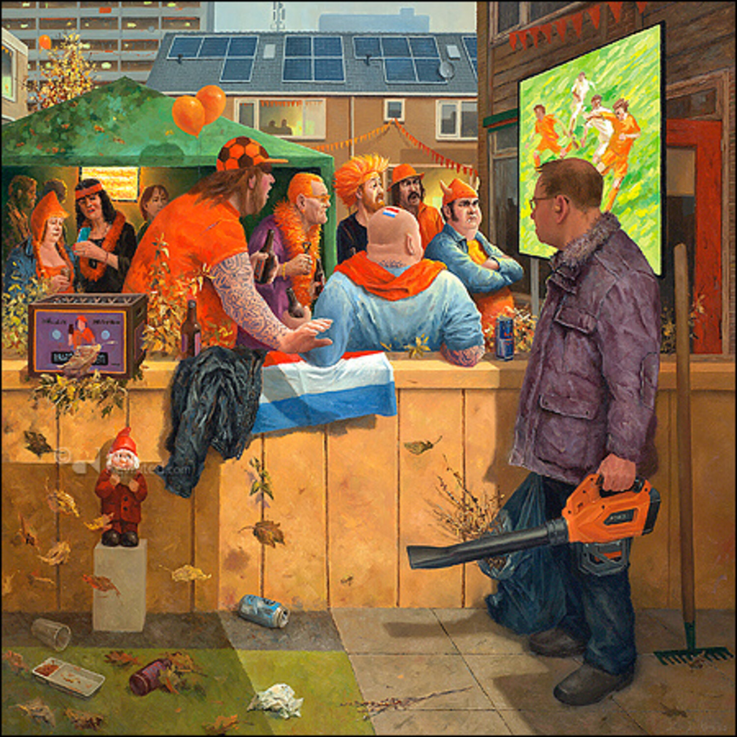 kunstkaart Marius van Dokkum the cup final KaJa Art Material