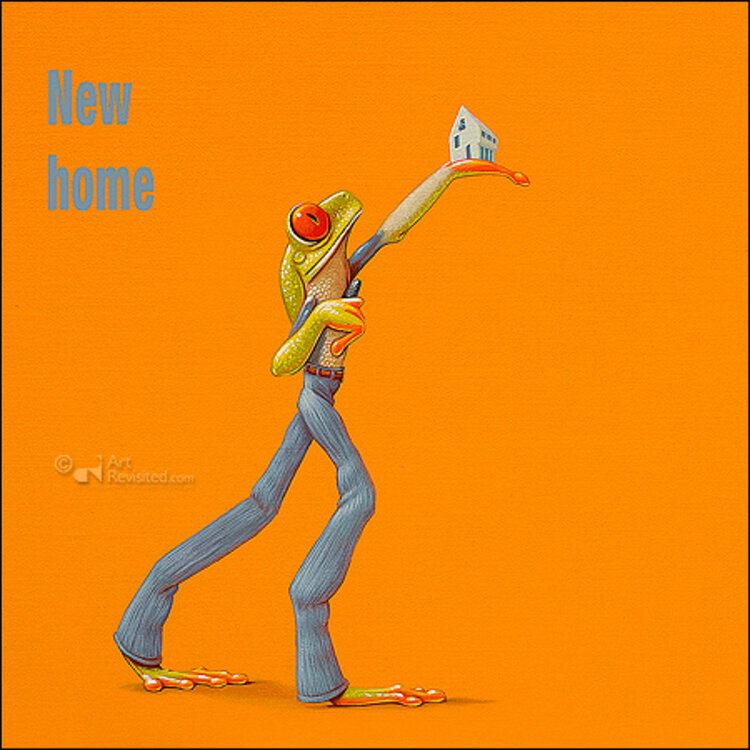 Art Revisited kunstkaart Jasper Oostland - New Home