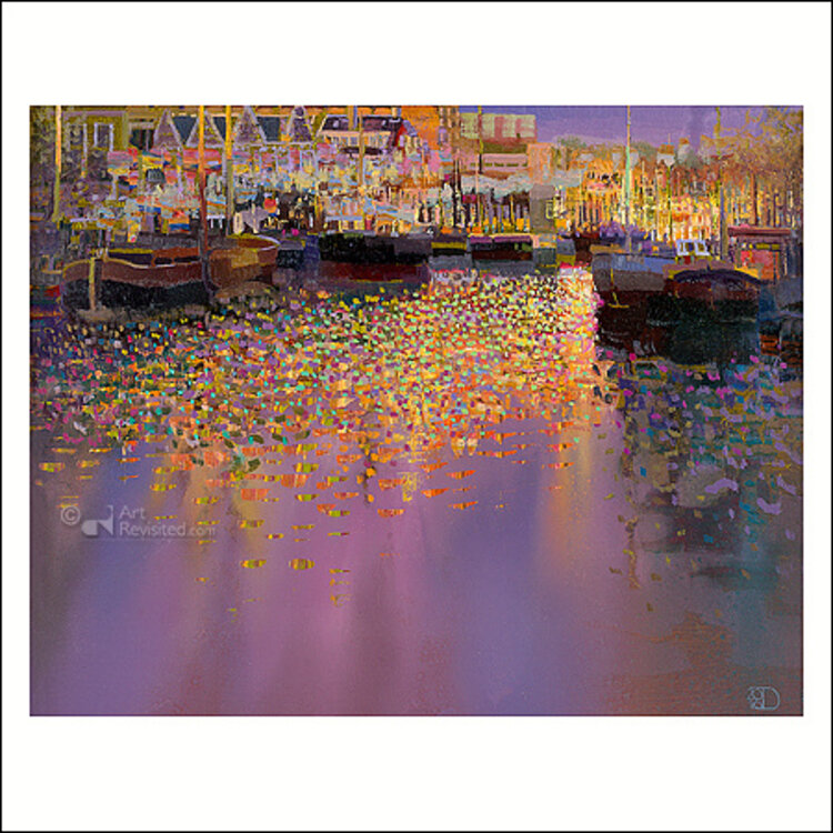 Art Revisited kunstkaart October sunset - Ton Dubbeldam