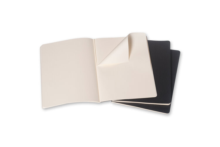 Moleskine Cahiers collection notitieboek - set 3 journals 19x25 cm (met lijntjes)