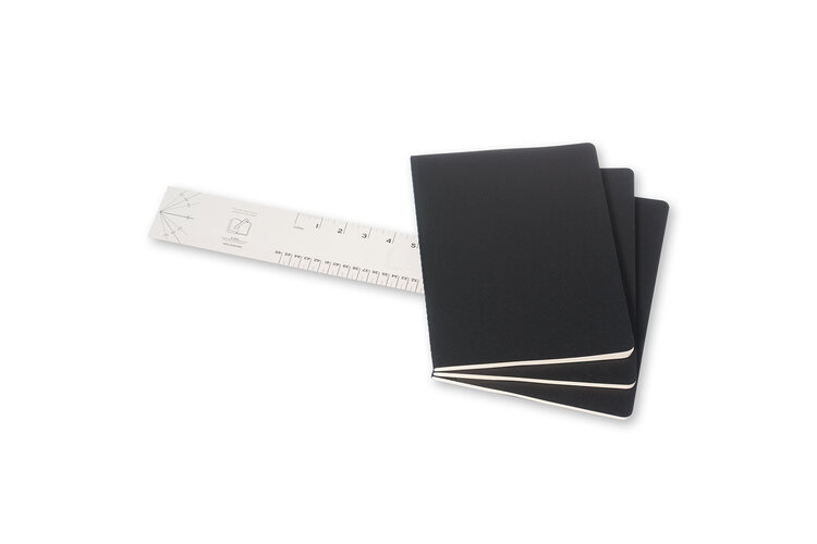 Moleskine Cahiers collection notitieboek - set 3 journals 19x25 cm (met lijntjes)