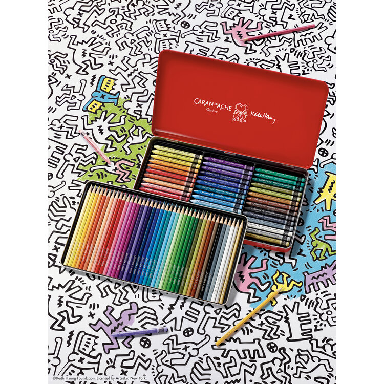 Caran d'Ache Keith Haring blik Neocolor & aquarelpotlood