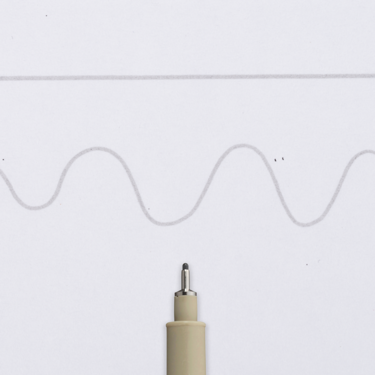 Sakura Pigma Micron grijs fineliner