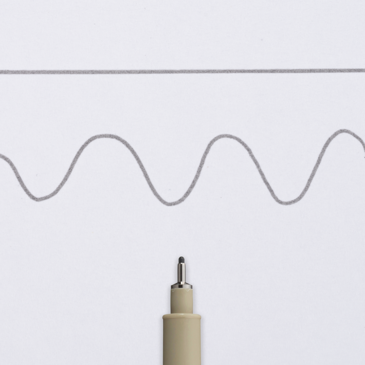 Sakura Pigma Micron grijs fineliner