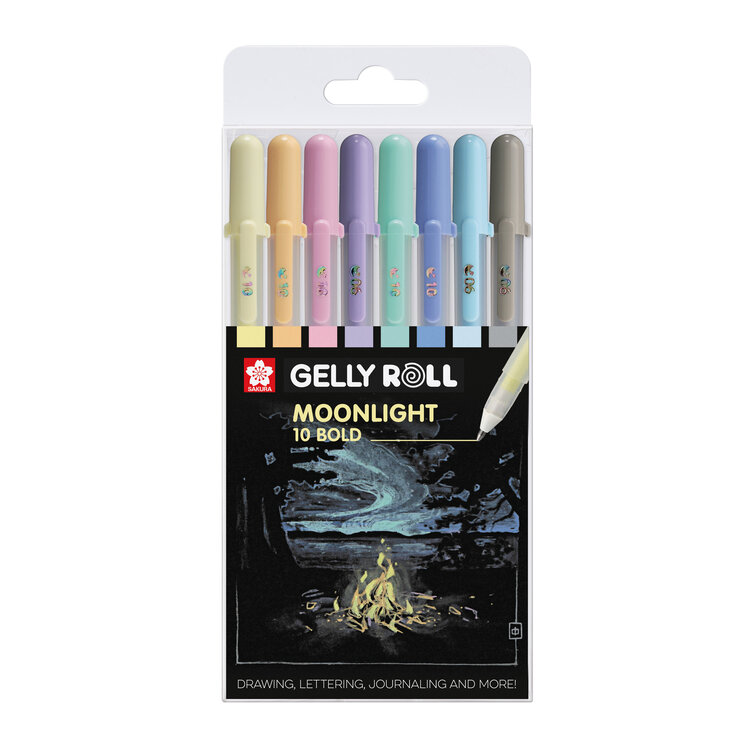 Sakura gelly roll Moonlight (10 bold) set 8 stuks