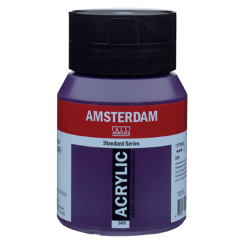 Amsterdam 568 acrylverf 500ml - permanent blauwviolet