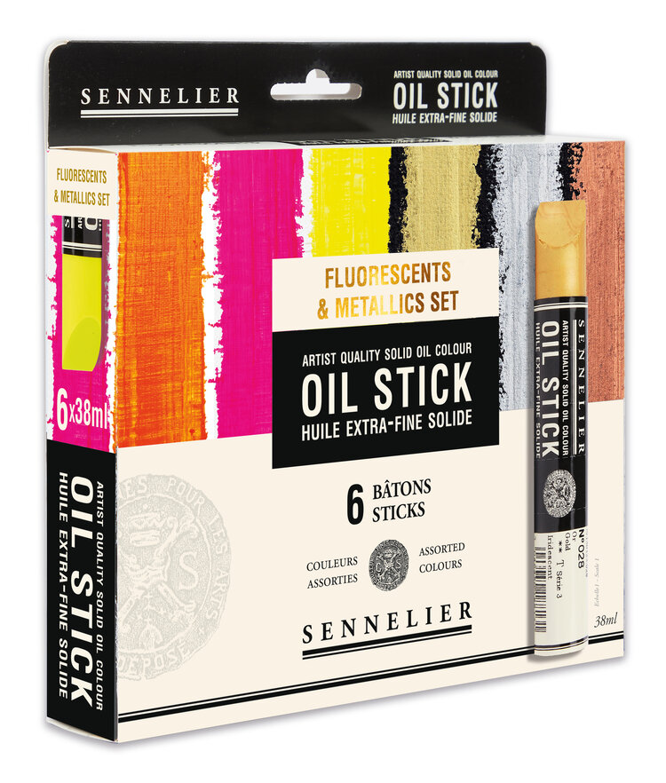 Sennelier olie sticks neon/metallic