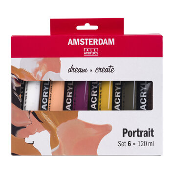 Amsterdam acrylverf set Portrait 6x 120ml
