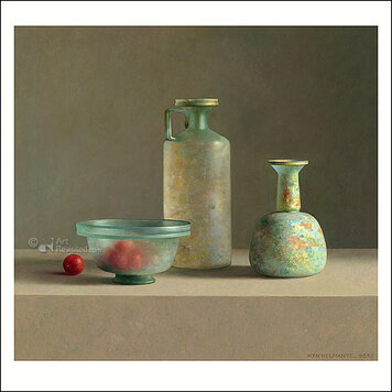 Art Revisited Henk Helmantel - Romeins glas met tomaatjes