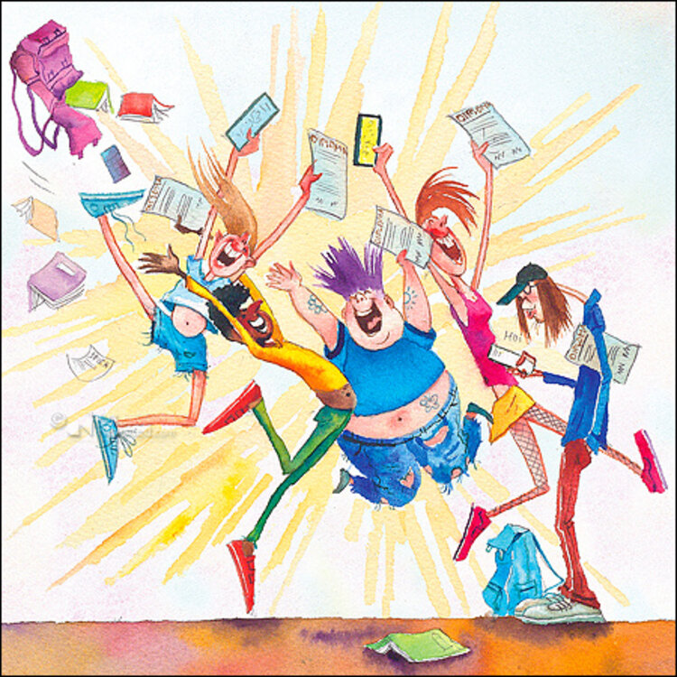 Art Revisited kunstkaart Marius van Dokkum - Yeh you did it