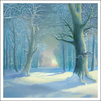 Art Revisited kunstkaart Ger Stallenberg - winter