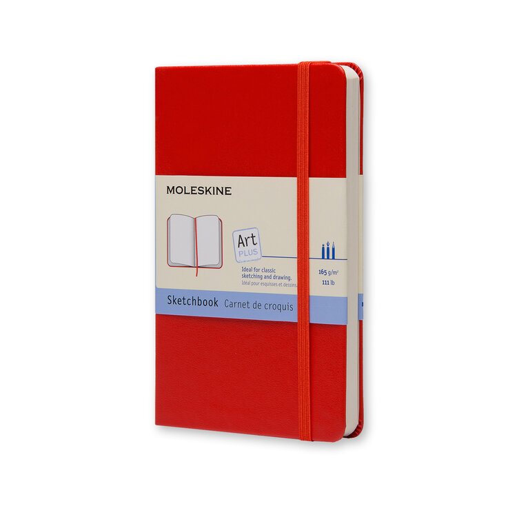 Moleskine schetsboek (rode kaft)