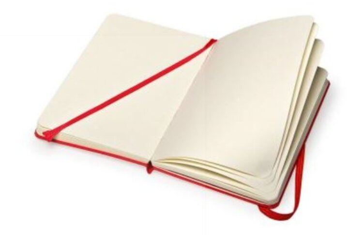 Moleskine schetsboek (rode kaft)
