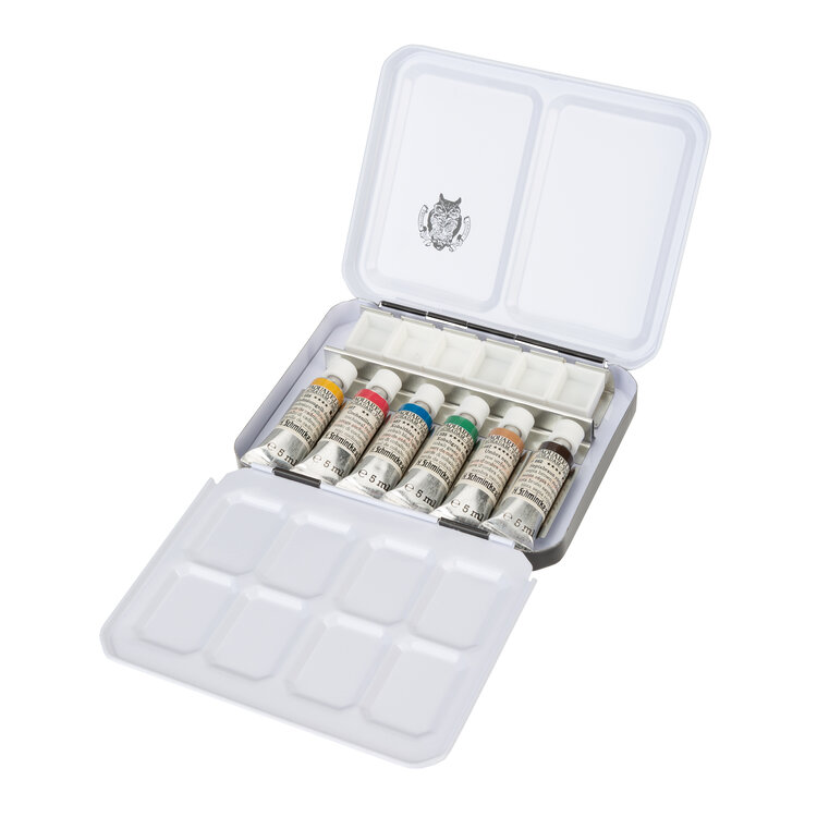 Schmincke (Horadam) Retro aquarel set 6x 5ml + 6 lege napjes
