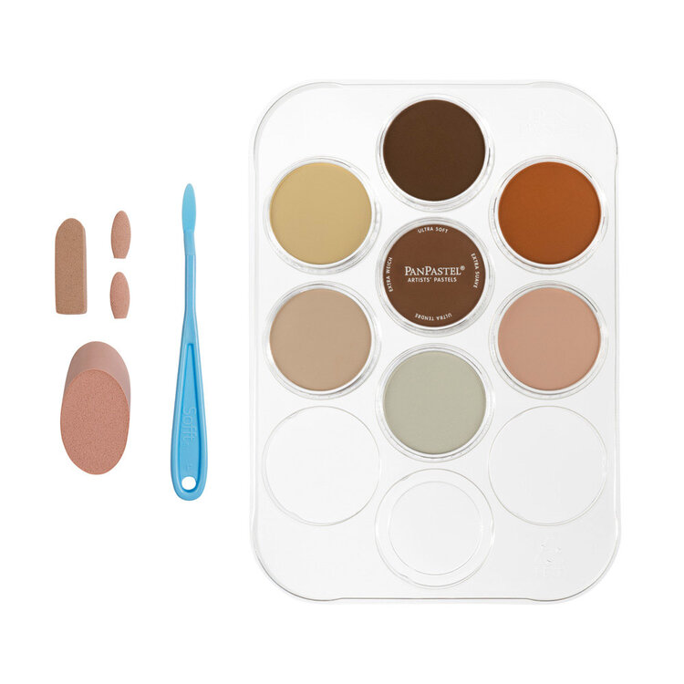 PanPastel (Golden) skin tones starter set  (7) + Sofft Tools