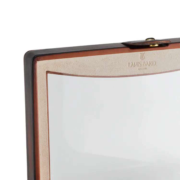 Lapis Bard Hemingway cognac leder tray voor 20 pennen