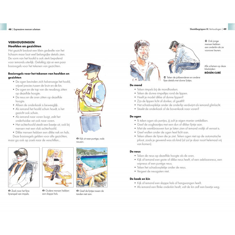 Librero expressieve mensen schetsen - Roisin Cure