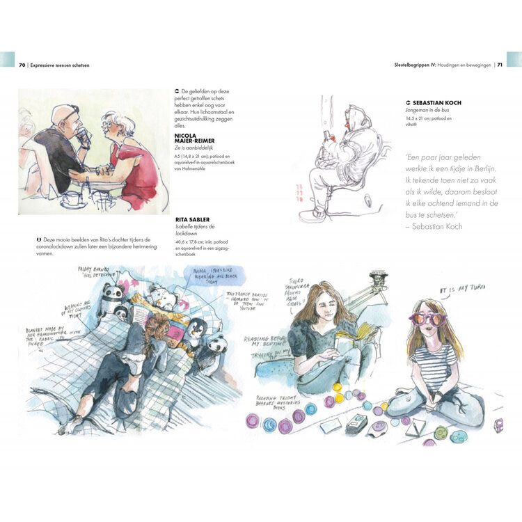 Librero expressieve mensen schetsen - Roisin Cure