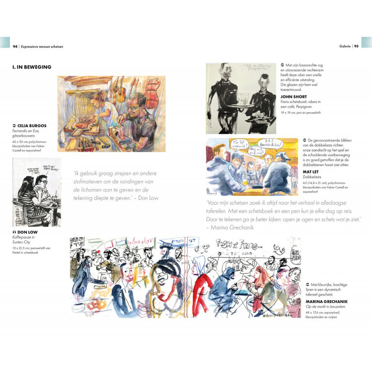 Librero expressieve mensen schetsen - Roisin Cure