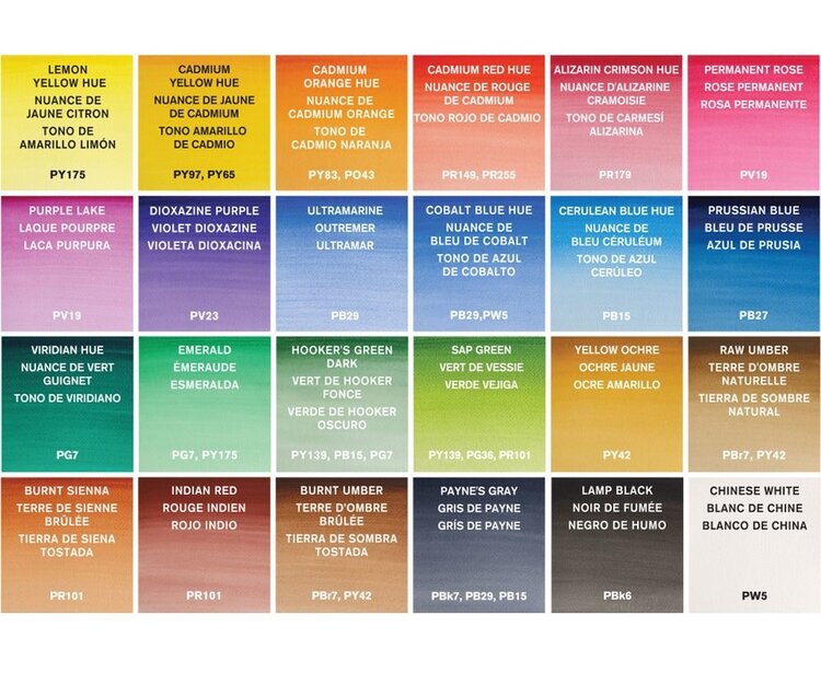 Cotman Water Colours aquarel verf in blik met 24 napjes